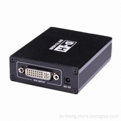 DVI to HDMI® Mini Gold-plated Connector, 1 x DVI, 1 x 3.5mm Audio Input